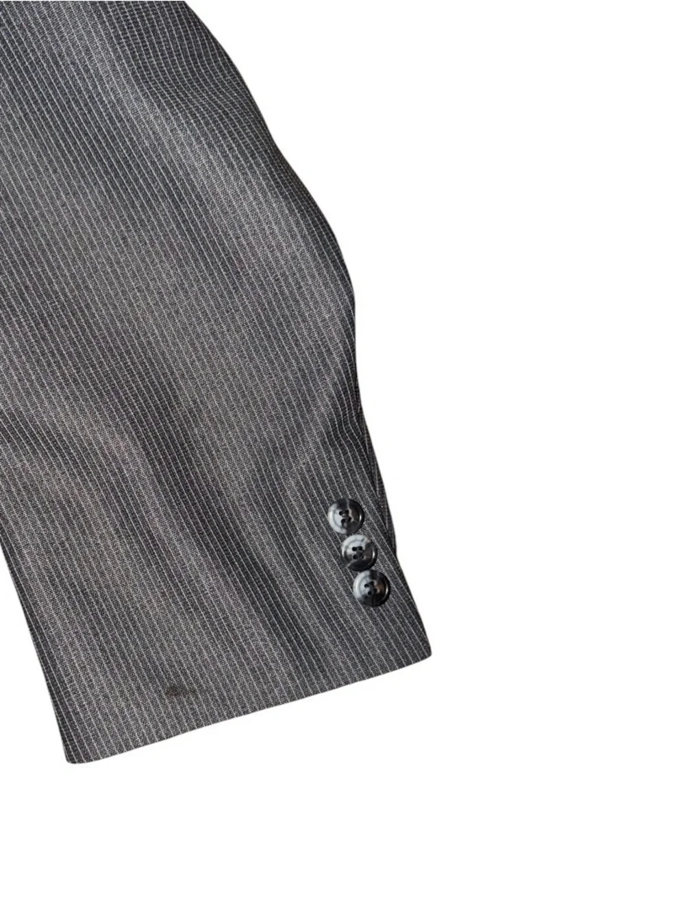 Vintage John Keith Men’s XL Gray White 3-Piece Suit